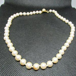 Talbots Pearl Necklace With Gold Clasp